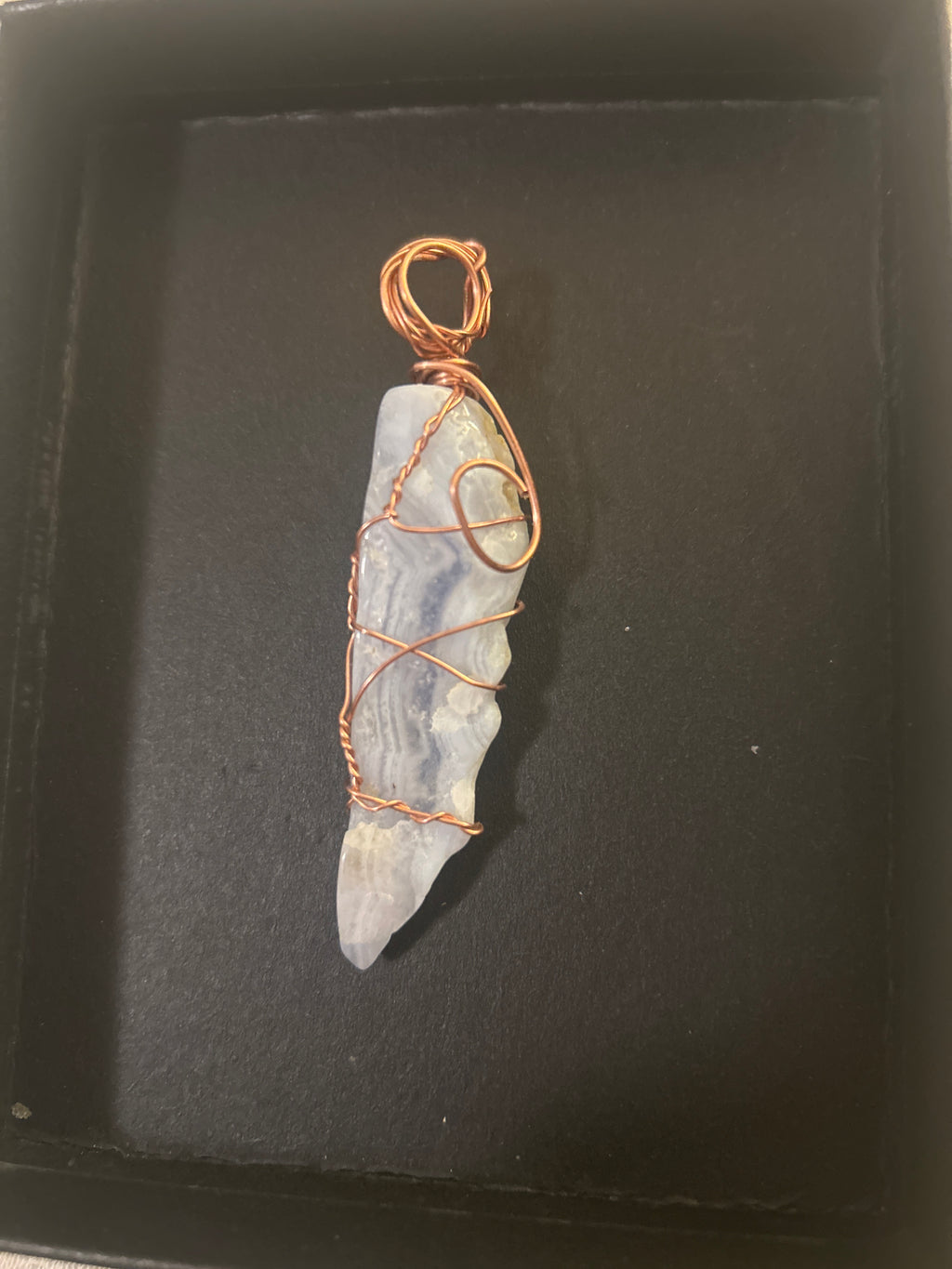 Blue Lace Agate Pendant