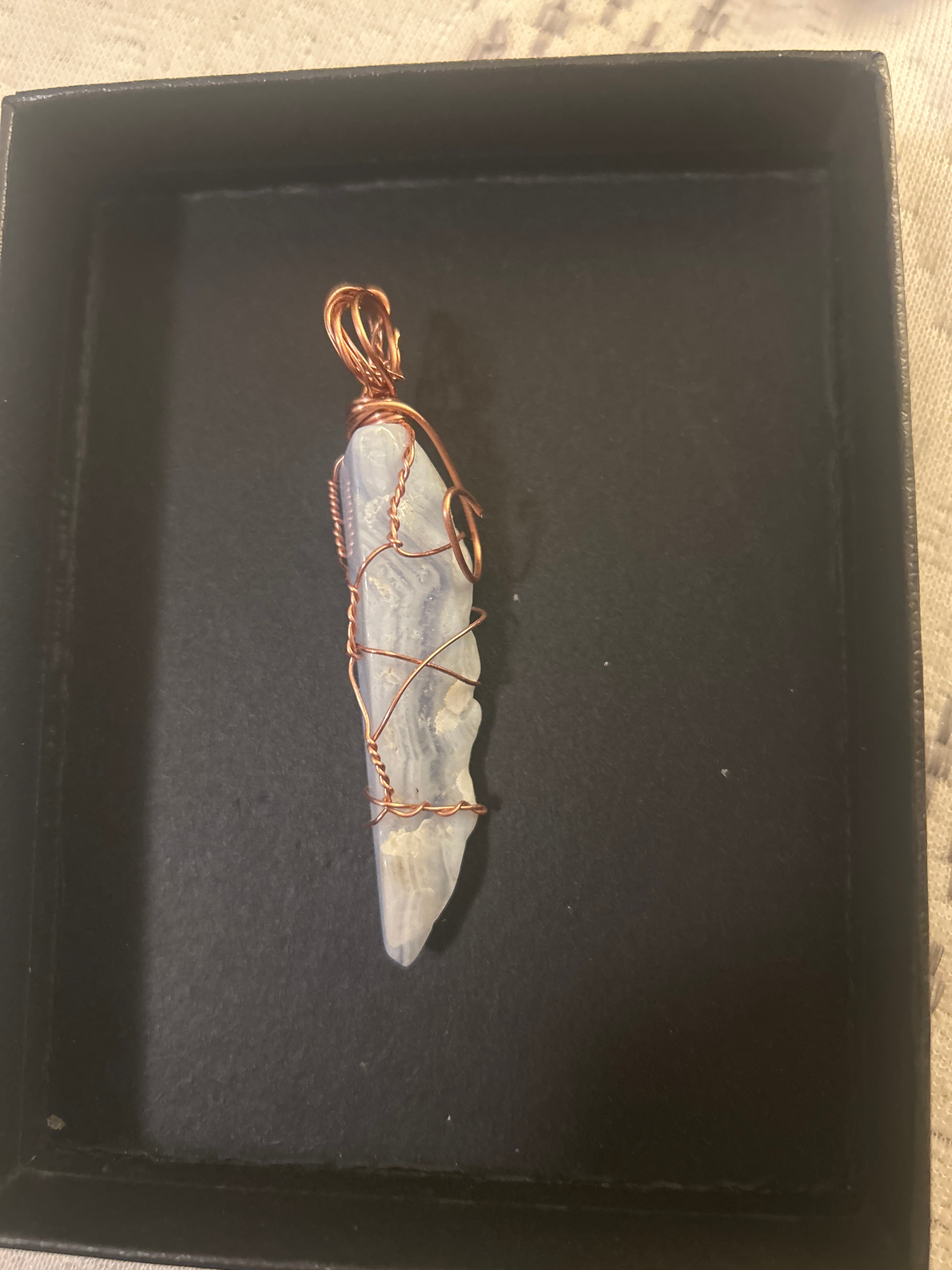 Blue Lace Agate Pendant