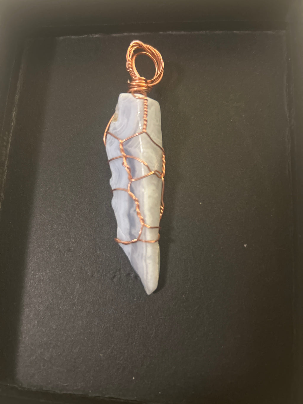 Blue Lace Agate Pendant