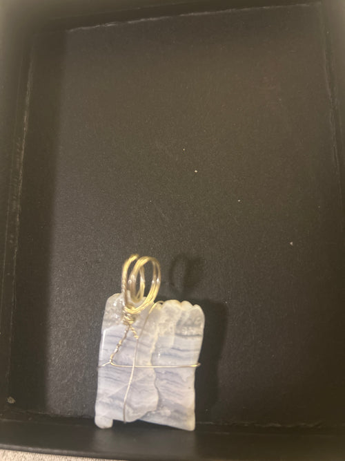 Blue Lace Agate Pendant